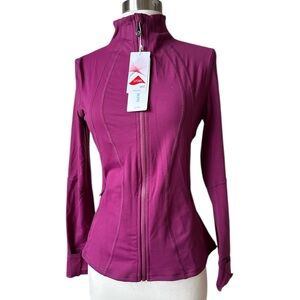 GYM RAlNBOW Women's athletic jacket, full-zip, slim-fit and lightweight.